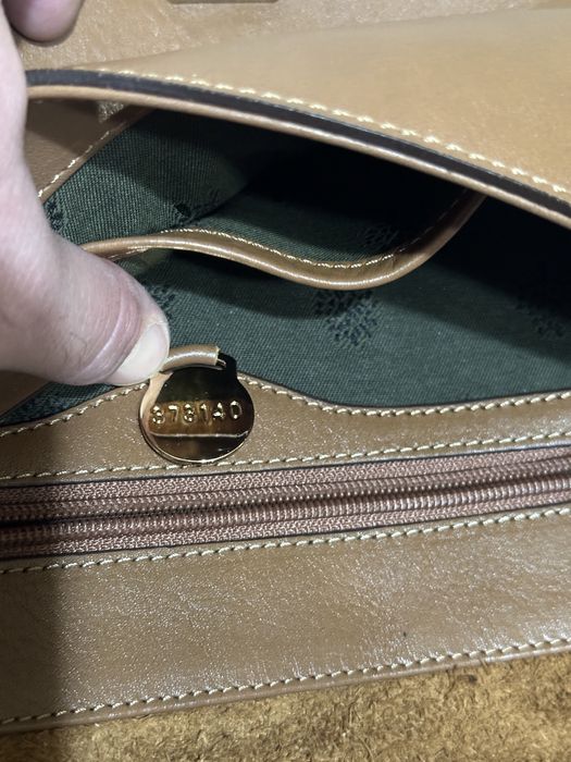 Дамска кожена чанта Mulberry Tessie Satchel / Oak Brown