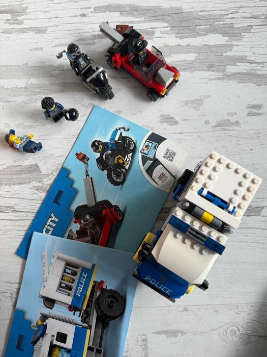 LEGO City: сервиз, каравана, бургер камион, автобус и полицейски к-ти