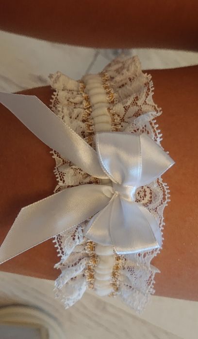 Jartiera mireasa NOUA hand made 100% in Romania Bridal garter
