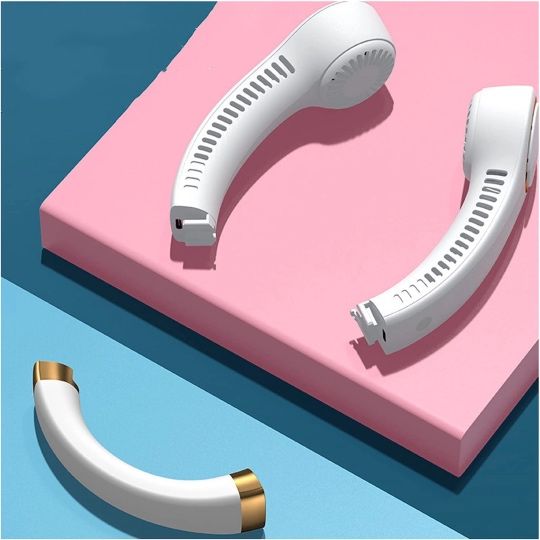 Mini ventilator portabil tip colier, reîncărcabil