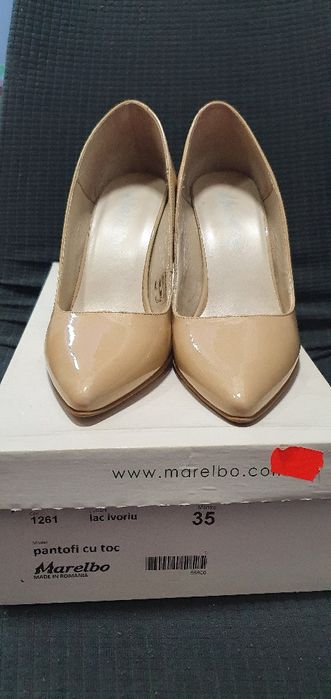 Pantofi piele naturala marelbo