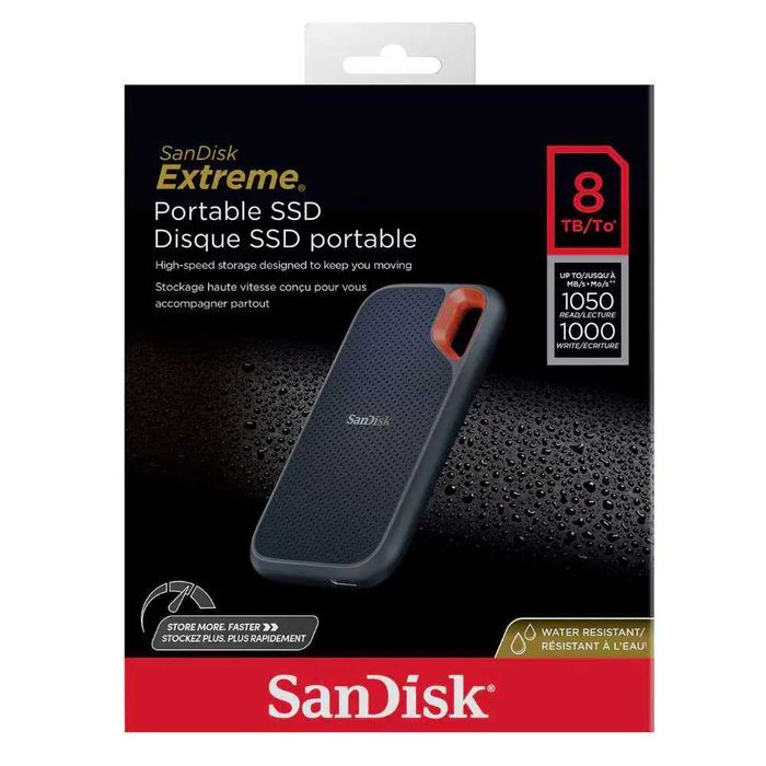 Портативный твердотельный накопитель SanDisk Extreme - 8 ТБ