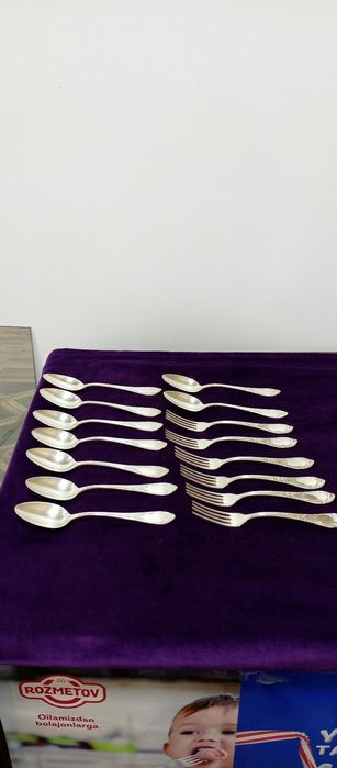 Мельхиоровые ложки и вилки
