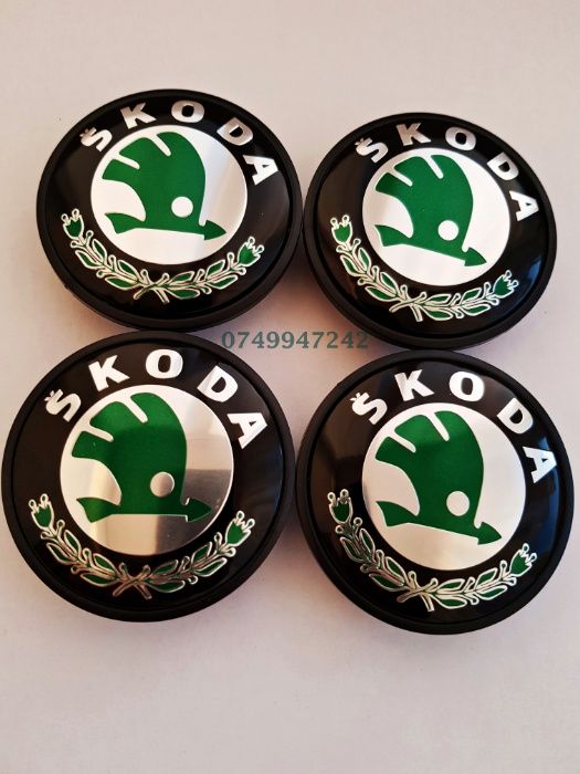 Capace jante aliaj Skoda  65* 56 mm set 4 buc 3B7 601 171