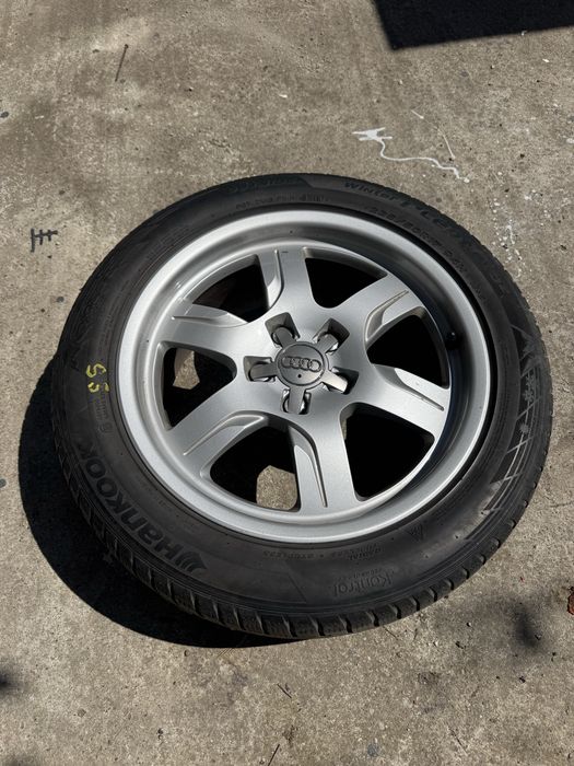 Set jante Audi R17 5x112 cu cauciucuri de iarna
