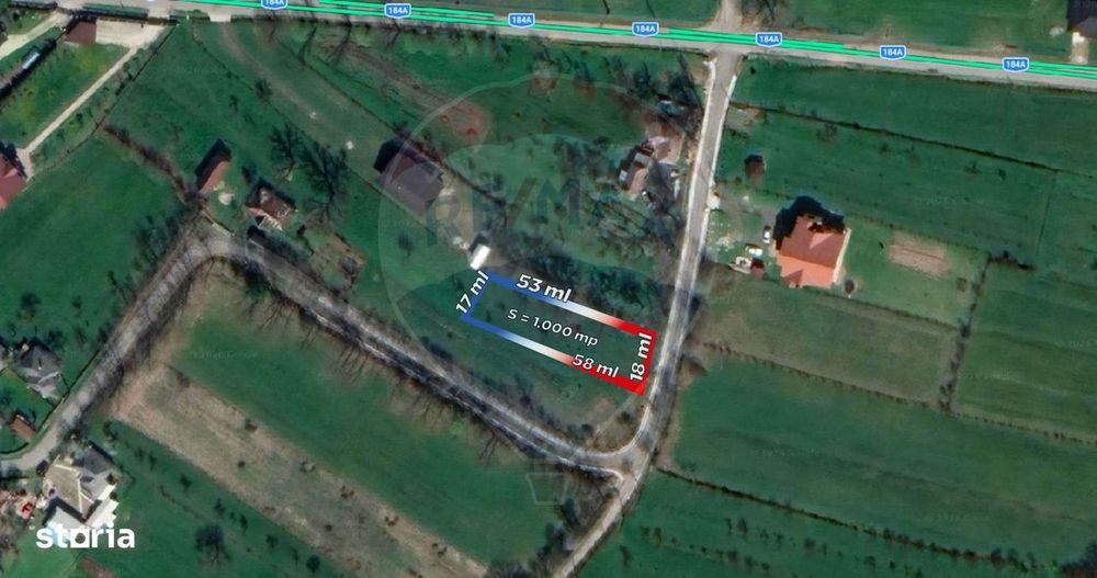 Teren intravilan cu priveliste de vanzare in Rus