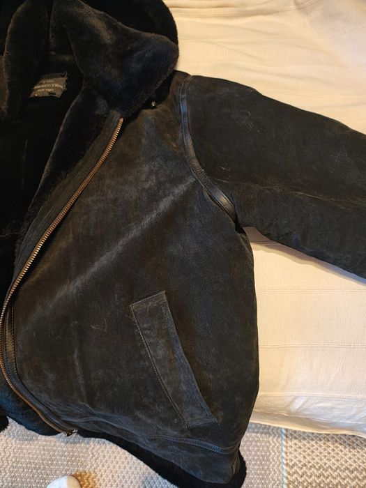 Geaca piele XXXL imblanita