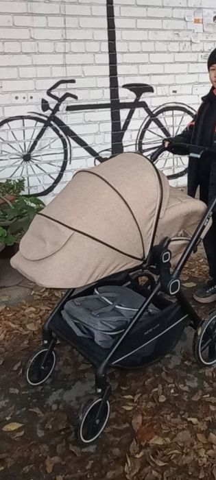 Коляска прогулочная New lux беж.
