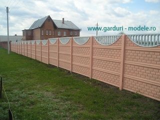 Gard beton din placi la alegere din cea mai diversa oferta