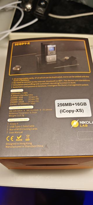 Aparat clonare carduri rfid Control Acces Icopy XS Advanced