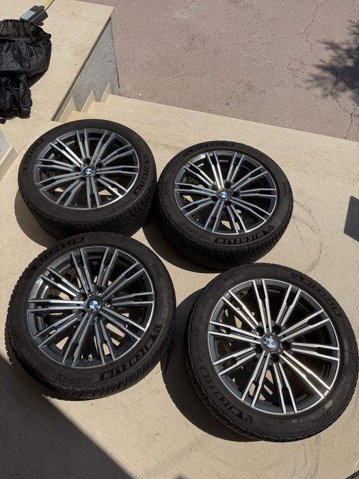 Jante BMW M 790M R18 originale + anvelope iarnă Michelin Pilot Alpin 5 G20 G21