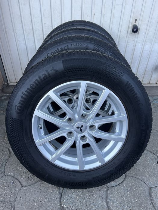 Jante 5x114.3mm, anvelope iarna 215/70 R16, Mitsubishi ASX, Outlander