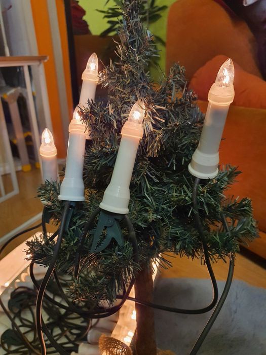 Instalatie de lumini tip lumânare interior, exterior