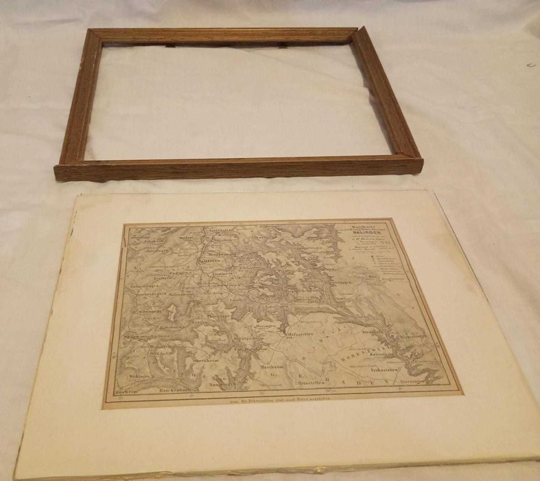Harta veche germana din 1872, de colectie