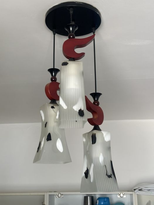 люстра трехрожковая подвесная