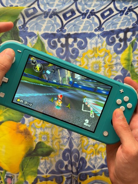 Nintendo Switch Lite Turcoaz + husă + 128GB microSD