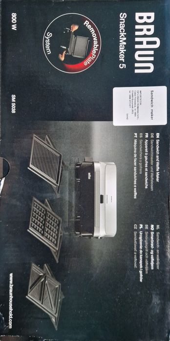 Sandwich-maker - Grill - Gofre - BRAUN SnackMaker 5