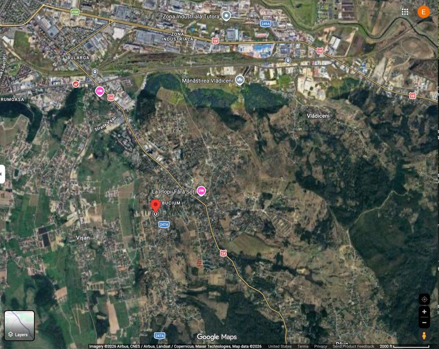 Teren 1000 MP Zona Bucium Iasi cu Utilitati