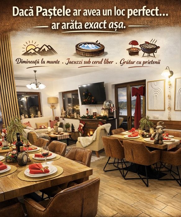 Paste la Colibita - Cabana de inchiriat, jacuzzi , terasaa,  6 camere