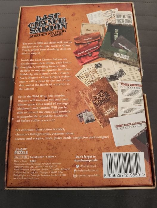 Last chance saloon gameboard