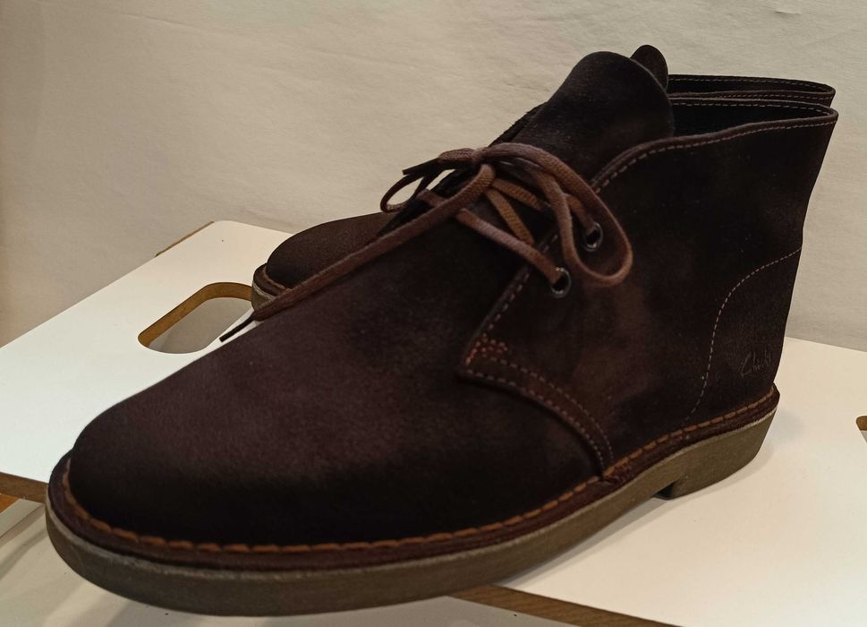 Ghete chukka 41 premium Clarks NOI piele naturala moale