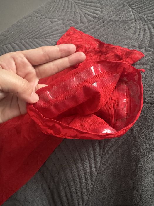 Гольфи красный, капроновый