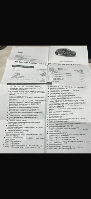 Kia Sportage HEV MY27 1.6 T-GDi HEV 6AT 4x2 GT Line