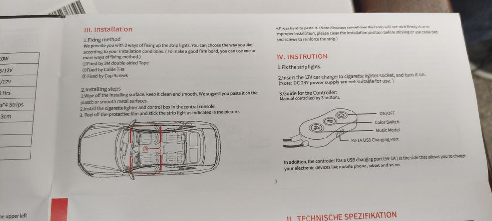 Чисто нов Car led музика