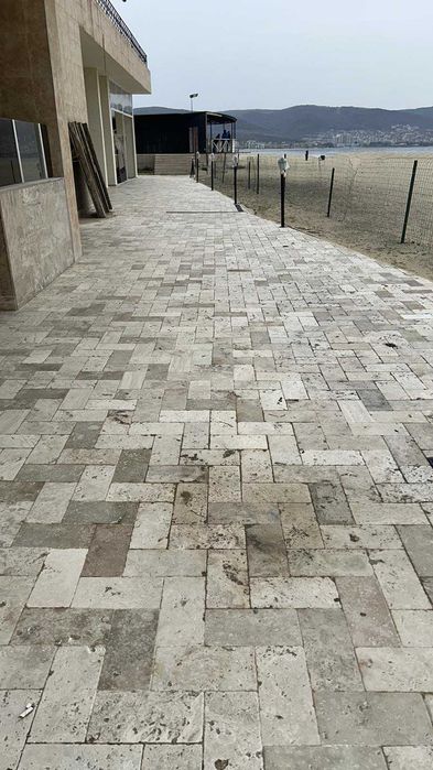 Травертин 3 см - 24 Евро кв.м с ДДС. 40х20 и 20/20 за външна настилка