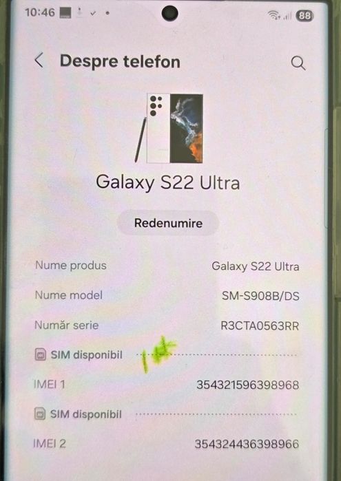 Samsung S22 ultra 1trb