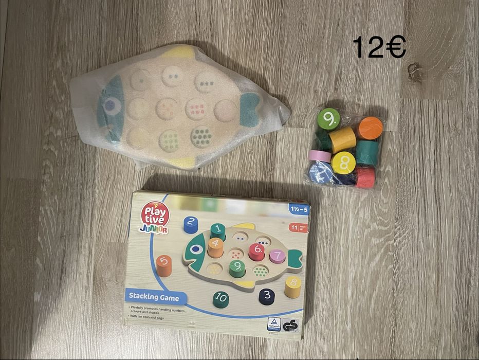 Нови детски играчки, сортери, пъзели, карти, низанки и д.р