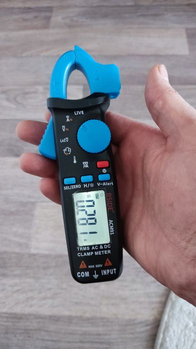 Токовые клещи AC/DC BSIDE ACM91