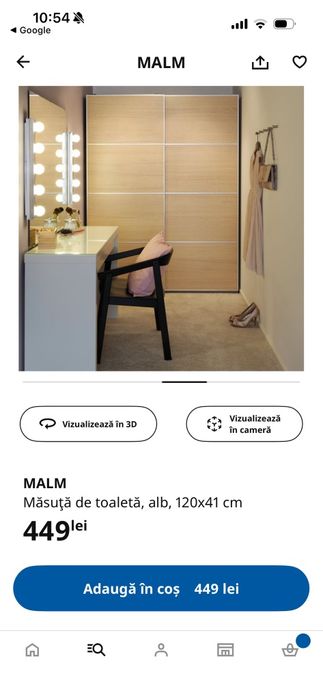 Vand masuta de machiaj ikea