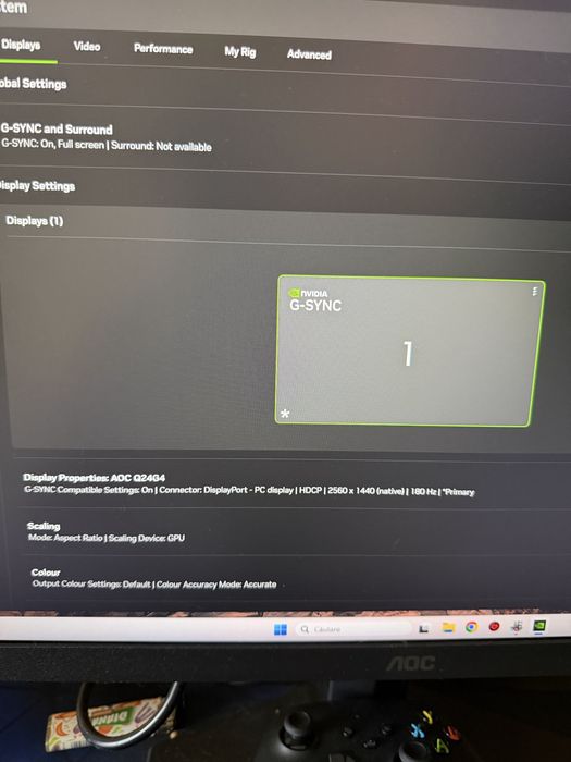 Monitor AOC Q24G4 2k 180hz