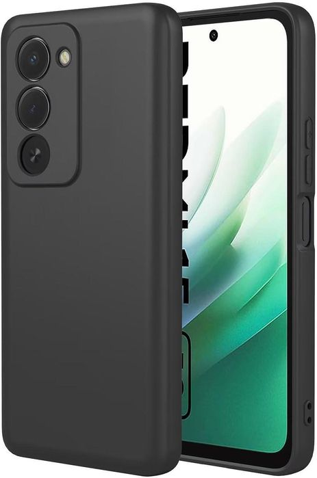 Матов силиконов кейс за xiaomi redmi 15 4g - черен