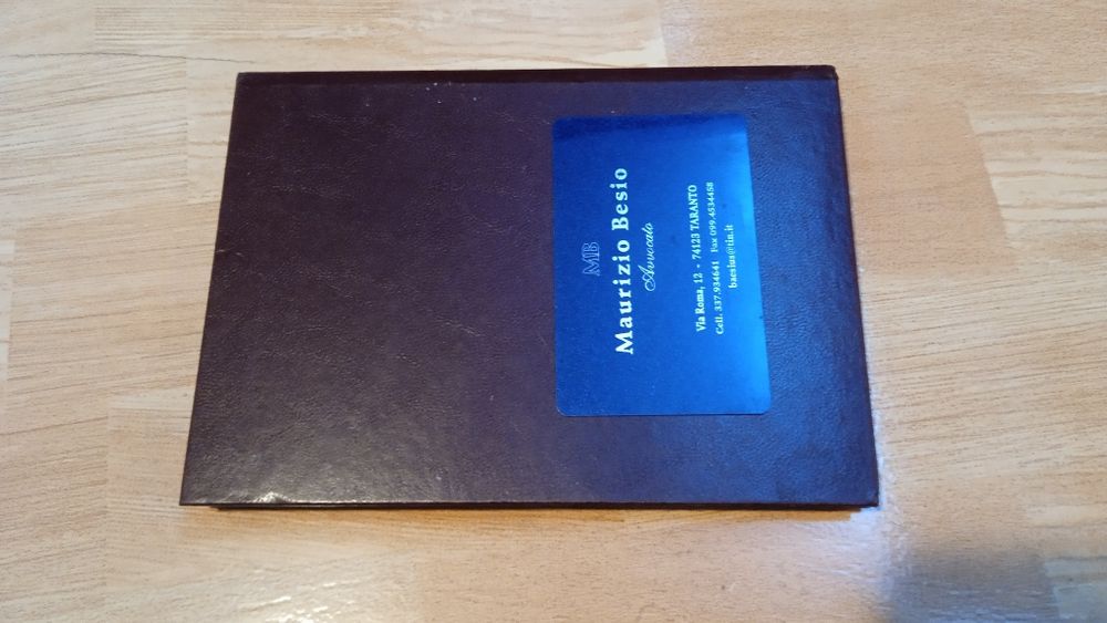 Agenda telefon deosebita made in Italia, placheta argintie pentru foto