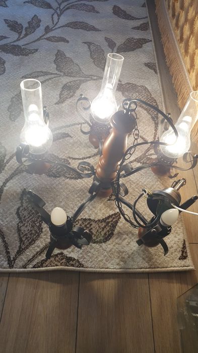 Lustre,candelabru cu 5 brațe vintage