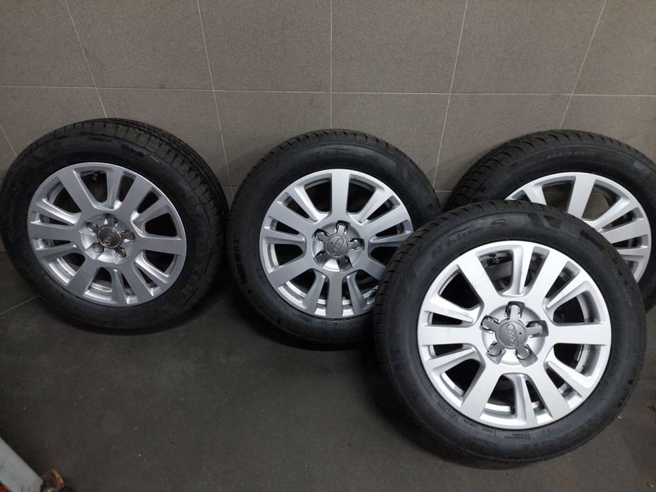 Set roti jante anvelope aliaj 5x112 r 16