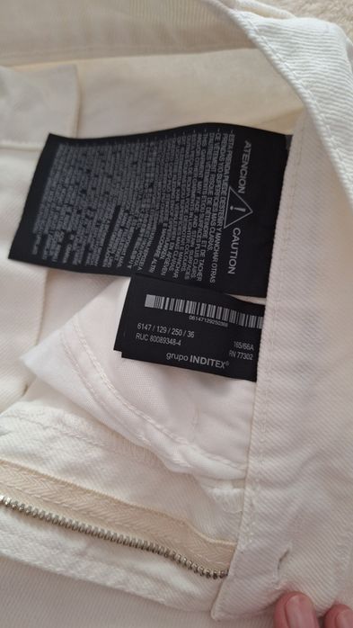 Дамски бели дънки на Zara