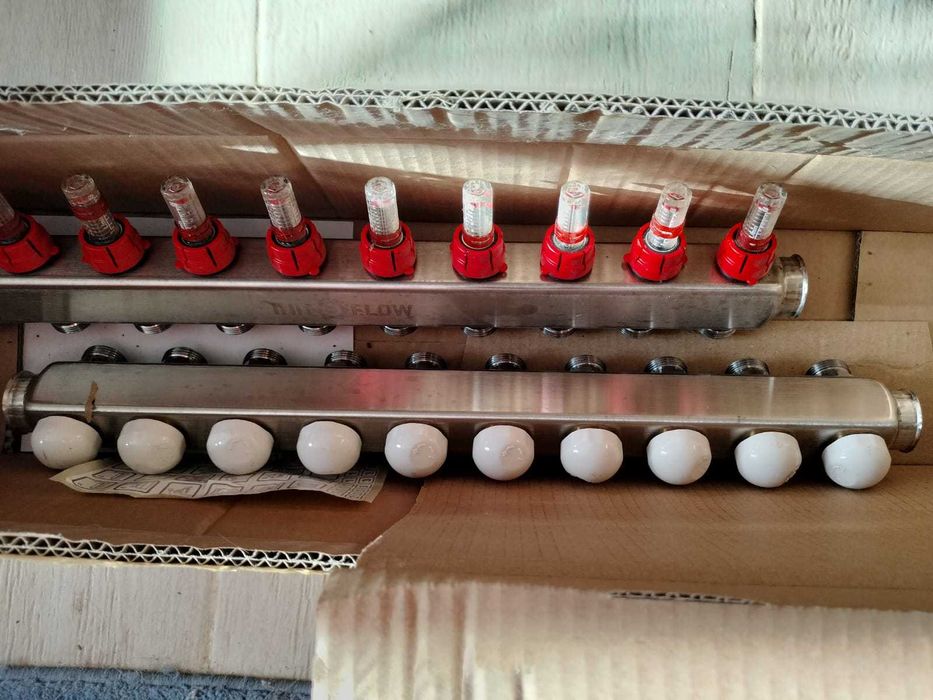 Distribuitor (colector) pentru încălzire în pardoseală, din inox