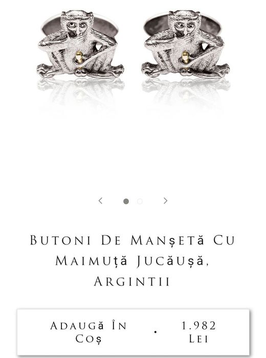 Butoni cămașă argint