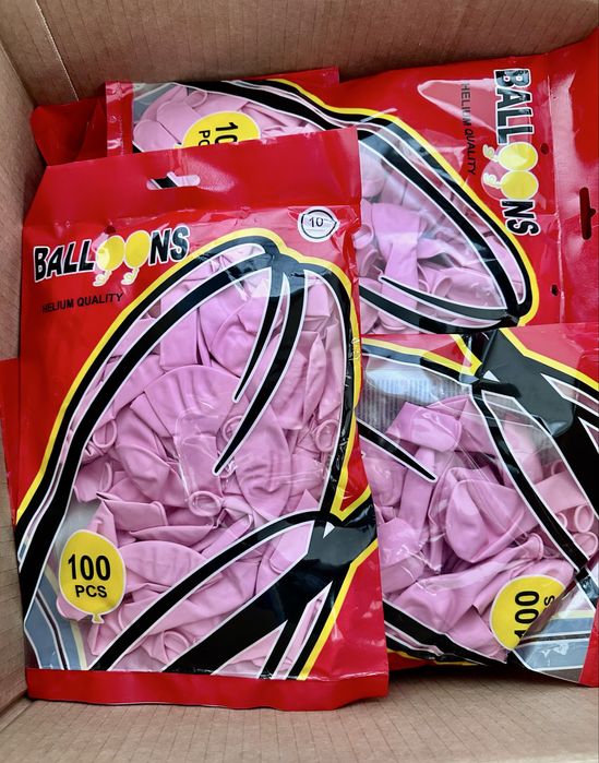 Розови балони 100бр. в пакет