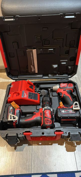 Set filetante  Milwaukee M18 , fabricație 2025 , cu două băț 4ah