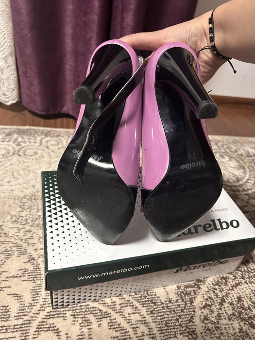 Pantofi din piele naturala, 39, Marelbo