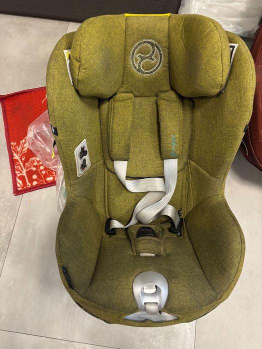 Scaun auto Cybex Platinum Sirona Z i-Size Mustard Yellow + baza ISOFIX