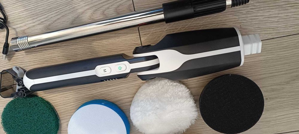 Perie electrica rotativa pentru podea cu brat ajustabil + 8 accesorii