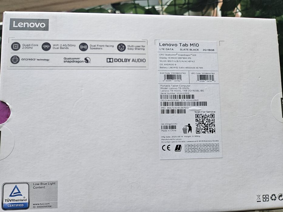 Tableta Lenovo tab M10 HD Android Full Box ca noi 10