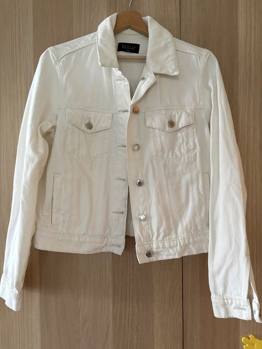 Уникално ръчно рисувано дънково яке Mohito , 38 размер