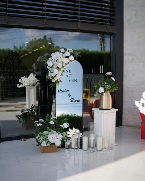 2200 lei aranjamente florale nunta - pachet complet