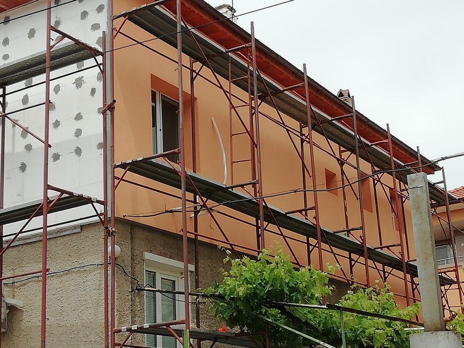 Топлоизолация със скеле и алпийски способ